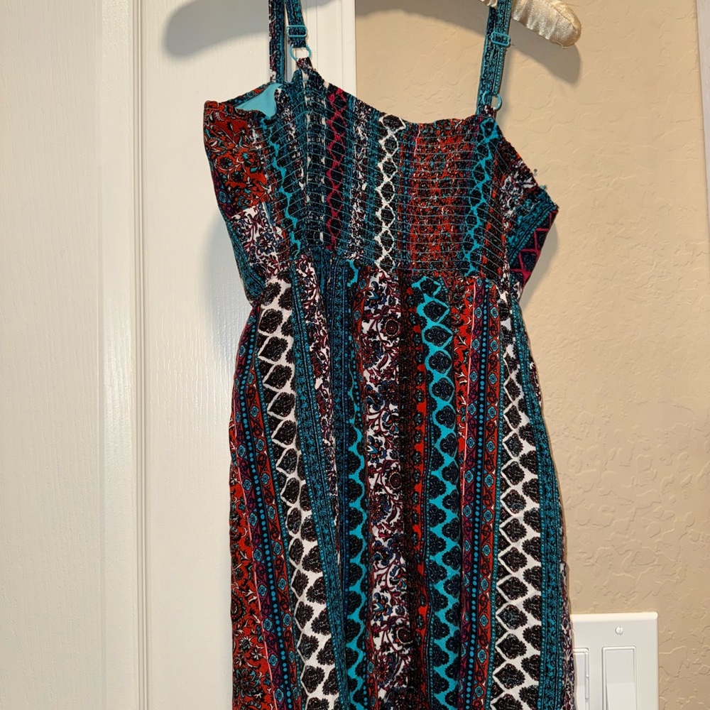 Multicolor Bohemian Women Dress - Picture 3 of 4